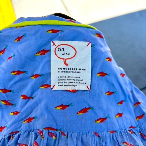 Very soft material
Blue and red "fish hook" top
Worn twice
From Anthropologie - Picture 4 of 4